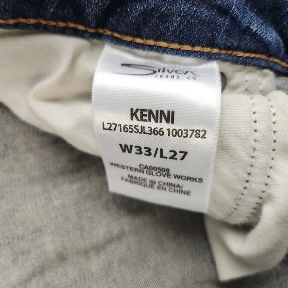 Silver Jeans Women's 33x27 Kenni Skinny Ankle Distressed Stretch Denim Pants - Picture 11 of 14